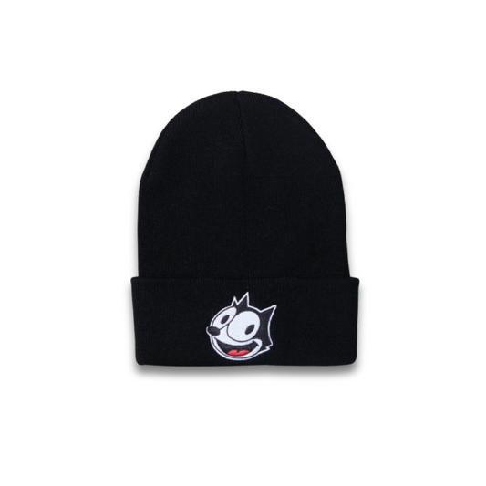 FELIX THE CAT BLACK BEANIE